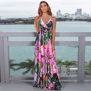 <span class=keywords><strong>Vestido</strong></span> largo bohemio <span class=keywords><strong>de</strong></span> verano para mujer, <span class=keywords><strong>vestido</strong></span> largo con tirantes, Espalda descubierta, para noche, fiesta, playa, vacaciones, barato - Product Image 5