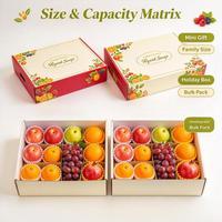Boîte à fruits en deux parties multi-tailles avec plateau compartimenté pour l'expédition de produits frais, vente en gros en vrac – Direct Usine