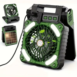 Vente directe d'usine, quatre mini ventilateurs de camping portables, ventilateur de bureau rechargeable, ventilateur de table, mini ventilateur domestique - Product Image 6