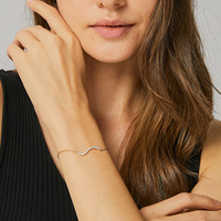 Bracelet en cuivre plaqué or pour femme, bijou à la mode 2022