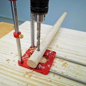 L-HT138 Holz bearbeitungs bohrer Locator Bequeme Arbeits einsparung Legierter Stahl Holz bearbeitung Bohr schablone Leitfaden Werkzeug für Zuhause - Product Image 4
