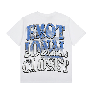 Camiseta Casual de Verão Nova com Estampa de Motociclista e Letras de Strass Street Mixed EMOTION - Product Image 5