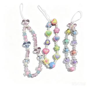 Chaîne de téléphone portable avec breloque fleurs papillon, accessoire de mode pour femmes, <span class=keywords><strong>cordon</strong></span> de téléphone, décoration de téléphone, bijoux, cadeau pour filles - Product Image 6