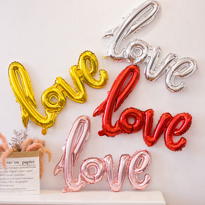 Multicolor <span class=keywords><strong>carta</strong></span> <span class=keywords><strong>de</strong></span> amor <span class=keywords><strong>de</strong></span> helio globos <span class=keywords><strong>de</strong></span> papel <span class=keywords><strong>de</strong></span> aluminio para la boda <span class=keywords><strong>de</strong></span> Día <span class=keywords><strong>de</strong></span> <span class=keywords><strong>San</strong></span> Valentín decoración suministros - Product Image 2