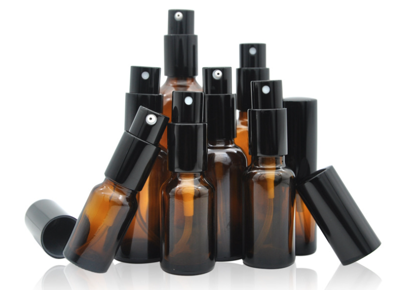 Promotion empty 5 10 15 20 30 50 100ml  amber glass  oil bottle with dropper dropper bottle with measurement markings