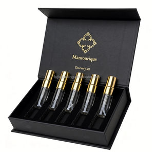 Mini flacon rechargeable pour échantillon de Cologne, petit flacon de parfum <span class=keywords><strong>vide</strong></span> en verre avec atomiseur, flacon de parfum avec coffret en papier de luxe - Product Image 2