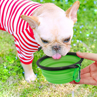 Bol pliable en silicone pour chien, OEM, extra large, de 350 ml à 2900 ml, écologique, style tendance pour chiens