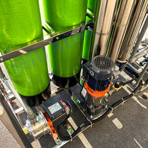 מערכת טיפול במים 250 ליטר לשעה, מסנן אוסמוזה הפוכה FRP 4040 דו-שלבית פלוס EDI DI עם מרכך חול ופחם לייצור קוסמטיקה - Product Image 5