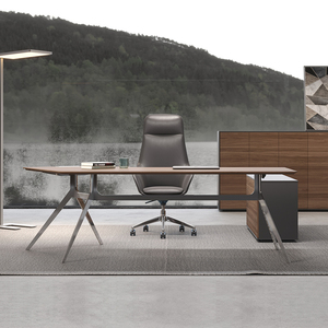 Quảng Đông hiện đại sang trọng bàn làm việc nội thất văn phòng bàn điều hành bàn văn phòng Bàn và ghế đặt bàn máy tính - Product Image 2