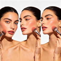 Fard à joues en poudre rose 5g, fini mat doux, formule lisse et facile à estomper pour peaux claires, OEM ODM, marque privée, vente en gros