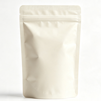 Sacs d'emballage en gros personnalisés en PE gaufré de qualité alimentaire, à fond plat, pour l'affichage de thé, café en grains et produits de détail