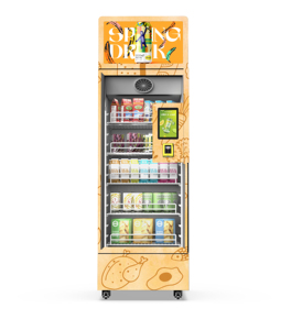 Tốt nhất người bán ai thông minh mini tủ lạnh máy bán hàng tự động cho thị trường bán lẻ thực phẩm đồ uống hỗ trợ thẻ tín dụng đồng xu thông minh Bán hàng tự động SDK - Product Image 3