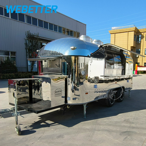 Webetter thực phẩm di động giỏ hàng thép không gỉ airtream phục vụ Trailer Burger thực phẩm Van cà phê thanh thực phẩm Xe tải Trailer - Product Image 1