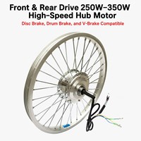 Kit de Conversión de Bicicleta Eléctrica de 350W, Motor de Buje Delantero/Trasero, Kit de Rueda para Bicicleta Eléctrica de 36V/48V, Acelerador LCD, Luz LED, Venta al por Mayor OEM/ODM