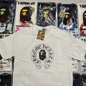 881.12026 1:1 <strong>High</strong> Version Letter Printing Bathing Ape <strong>Shirt</strong> Fashion Designer <strong>T</strong>-<strong>Shirt</strong> <strong>Men</strong> Trendy Printed Bapees <strong>T</strong> <strong>Shirt</strong> - Product Image 1