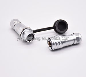 Connecteur Électrique Mâle-Femelle DIN 7P IP68 en Acier Inoxydable pour Applications Automobiles et Aérospatiales, à Visser sur Panneau, avec Broches 3+PE - Product Image 4