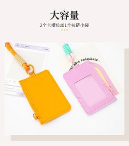 Porte-cartes en nylon classique personnalisé en usine avec sangle et porte-clés – Étui de protection économique pour cartes - Product Image 3