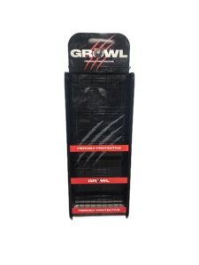 Sụp Đổ kim loại găng tay Hiển thị đứng gấp dây sắt làm việc an toàn Nguồn cung cấp hiển thị kệ có thể gập lại tầng đứng kệ với móc - Product Image 3