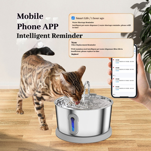 Distributeur d'eau automatique pour animaux de compagnie, écologique, best-seller, moderne, silencieux, en acier inoxydable 304, pour chats et chiens - Product Image 3
