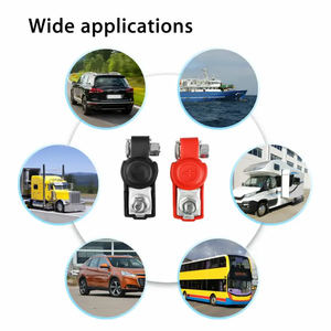 1 Paire de Serre-câbles de <span class=keywords><strong>Batterie</strong></span> Négatif + Positif à Montage Supérieur pour Toyota, Accessoires pour Voitures et Camions - Product Image 3