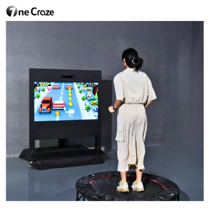 Juego interactivo de trampolín con pantalla, trampolín interactivo con movimiento Kinect, juego de realidad aumentada, videojuego de arcade, parque infantil para niños - Product Image 2
