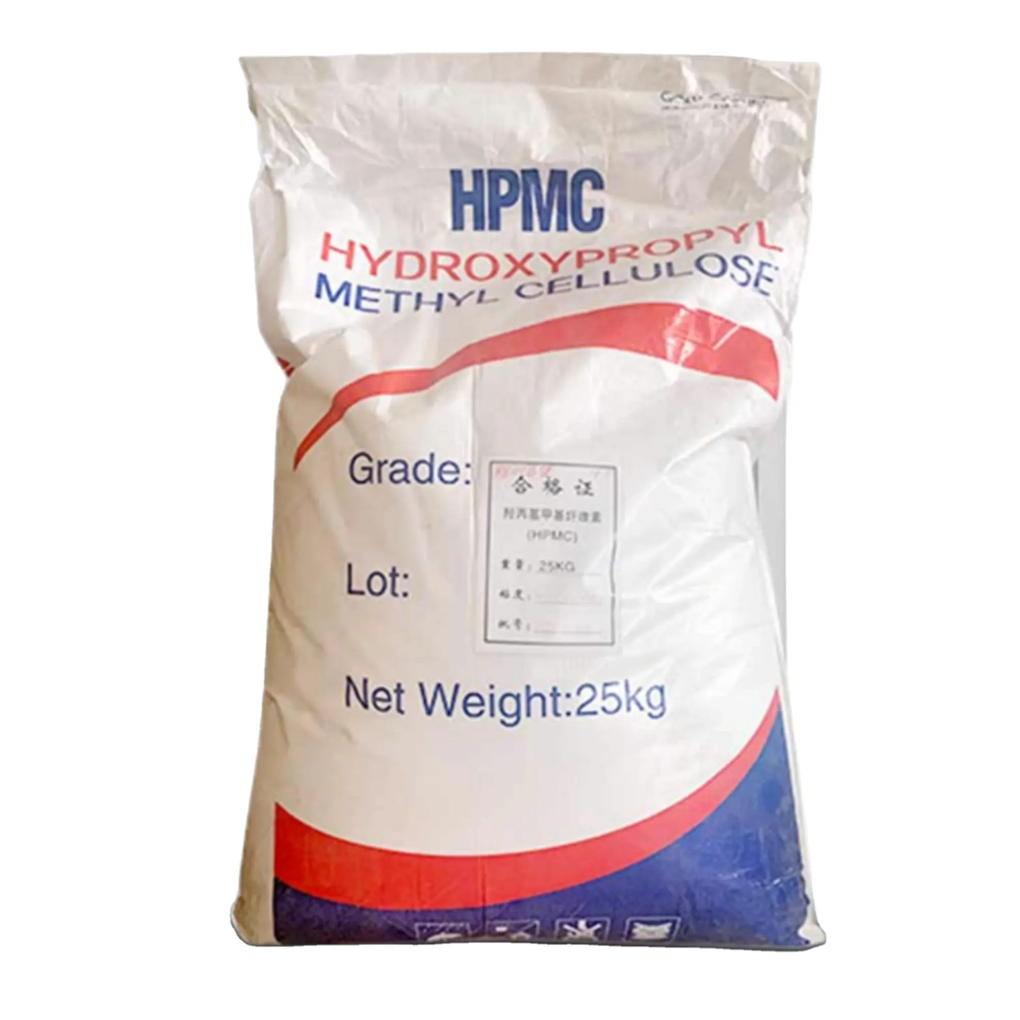 HPMC Espessador de pó Matéria-prima química para uso de detergente, cimento e papel para tratamento de água