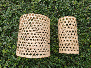 Handmade Bamboo Hanging Lamp Cylinder Rattan <b>Light</b> Shade Asian Pendant <b>Light</b> Home Decor Vietnam Factory Supply - Product Image 5