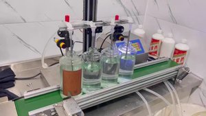 Small Essential Oil Eye Drops Chemical Perfume Conveyor Belt Magnetic Pump 4 Heads Filling Machine Automatic - Product Image 5
