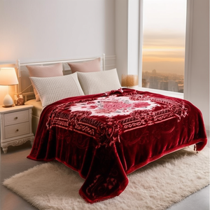Couverture en Raschel Douce et Chaude de Luxe - Taille Double 1,6 kg 337 GSM Polyester Mink pour la Maison et l'Hôtel - Product Image 2