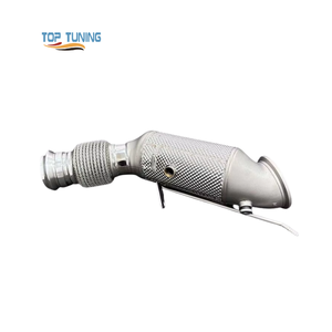 Tubo de Escape (Downpipe) al por Mayor para BMW <span class=keywords><strong>430i</strong></span> 425i G22 G23 2.0T B48 2020-2024, Tubo de Bajada de Escape SS304 con Protector Térmico OEM - Product Image 1
