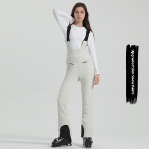 <span class=keywords><strong>Pantalon</strong></span> de <span class=keywords><strong>ski</strong></span> double couche pour femme, taille XL, <span class=keywords><strong>noir</strong></span>, nouveau style, coupe ajustée élastique, coupe-vent, imperméable, chaud, pour l'extérieur, fermeture éclair - Product Image 3