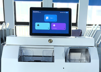 Détecteur de billets contrefaits robuste Jinrui CDM-9000C avec lecteur de cartes à clavier pour machine de dépôt de fonds en espèces pour le commerce de détail