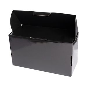 Caja de Envío Corrugada de Lujo, Cajas de Embalaje de Papel Negro Personalizadas con Logotipo, Caja de Cartón para Envíos - Product Image 4