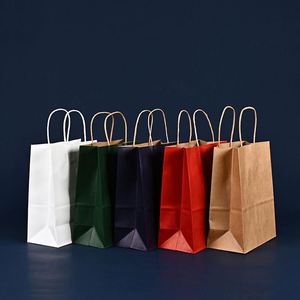 Bolsas de Papel Kraft, Bolsas de Compra de Colores, Bolsas de Color Sólido, Bolsas Tote en Existencia en Varios Tamaños y Colores - Product Image 3