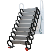 Échelle télescopique pliable pour la maison, largement utilisée pour les balcons extérieurs, les greniers intérieurs, les maisons à niveaux duplex