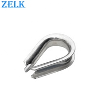 Équipement de gréage marin : Embout de câble métallique ZK01-0710, œillet en acier inoxydable ZELK, poli à l'électrolyse, impérial