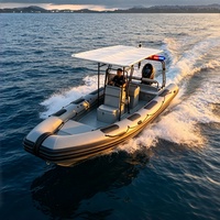 Bateau semi-rigide gonflable (RIB) de 6,8 m (22 pieds) haute performance pour patrouille et surveillance gouvernementale à vendre