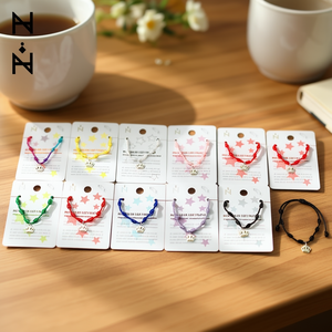 Bracciale con nodo a sette stelle in acciaio inossidabile PULSERA Hecho A Mano 12Pcs Ref45182 - Product Image 3