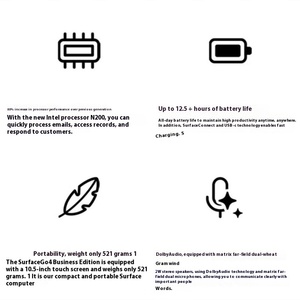 <span class=keywords><strong>Microsoft</strong></span> Surface Go4 Phiên Bản Thương Mại Hiệu Suất Cao 2-Trong <span class=keywords><strong>1</strong></span> Máy Tính Bảng Máy Tính Xách Tay Cho Văn Phòng Học Tập 10.5 \ "N200 4G 8G + - Product Image 6