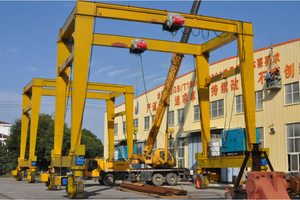 Industri 30-45 Ton beban kecil ban <span class=keywords><strong>Gantry</strong></span> <span class=keywords><strong>Crane</strong></span> fitur keselamatan canggih CE bersertifikat menampilkan Motor mesin gigi - Product Image 4