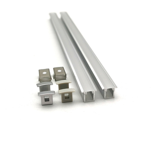 Profilé en aluminium linéaire LED en forme de U YG-1009, couleurs personnalisées, profilé linéaire LED encastré pour l'éclairage des armoires - Product Image 1