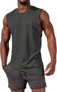 Débardeurs pour hommes en coton léger sans manches décontracté classique en cours d'exécution t-shirt Stringer en gros sur mesure - Product Image 2