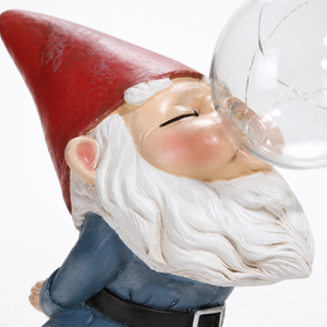 Divertida Estatua de Gnomo de Jardín con Luz Solar de Resina, Lámpara LED de Globo <span class=keywords><strong>para</strong></span> Patio Exterior, Decoración de Jardín, Figura Decorativa al por Mayor OEM - Product Image 3