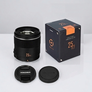 YN25เลนส์25มม. F1.7M 25มม. STM สำหรับ <span class=keywords><strong>Panasonic</strong></span> สำหรับ Olympus M4/3เมาท์ G95 GF9 GX9มาโคร4/3รูรับแสงขนาดใหญ่เลนส์กล้อง Yongnuo - Product Image 1