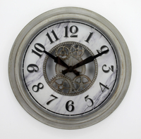 Vintage Industrial de reloj de pared en edad bronce años buscando hotel CAFÉ Tienda de decoración de