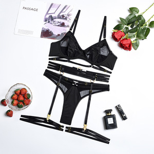 Set di Lingerie Sexy a rete 3 pz da donna erotica con Langery erotica - Product Image 5