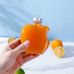 Mùa hè nóng bán nhựa rõ ràng pet chai nước táo uống chai với nhôm bạc Mũ 250ml - Product Image 1