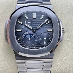 Reloj Mecánico de Lujo, Super Calidad, Resistente al Agua, 41mm, PPF Factory V3 5712, Movimiento ETA 240, Multifunción, Fase Lunar, Reloj PP - Product Image 1