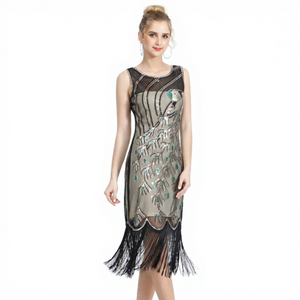 <span class=keywords><strong>Robe</strong></span> à franges style <span class=keywords><strong>Charleston</strong></span> des années 1920, <span class=keywords><strong>robe</strong></span> de soirée Gatsby, <span class=keywords><strong>robe</strong></span> à paillettes <span class=keywords><strong>pour</strong></span> club - Product Image 3