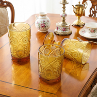 Gobelet à vin vintage à pied, motif paon en relief, verre gaufré pour mariage, fête, jus, eau, vin